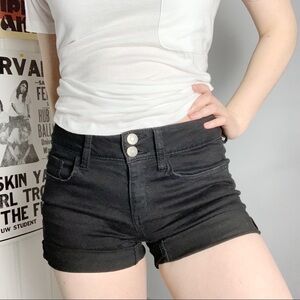 SO Basic Black Denim Shorts